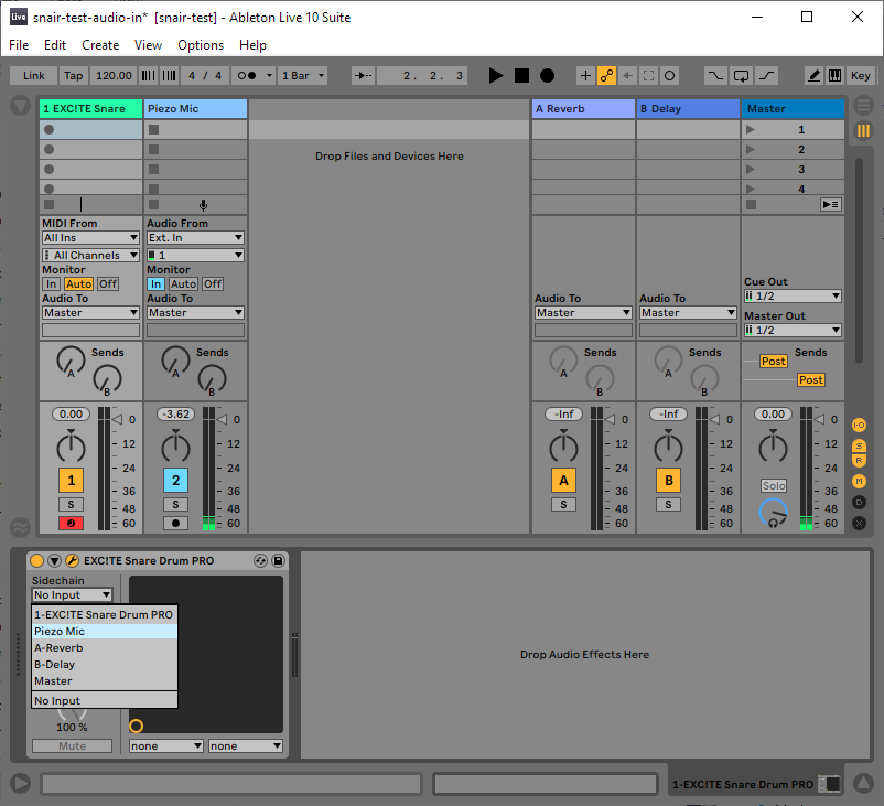 EXCI!TE Snare Drum PRO Sidechain Input