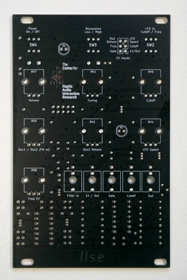 Front side of the PCB for Ilse