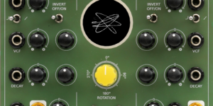 Analog Waveguide Eurorack module with prototype faceplate